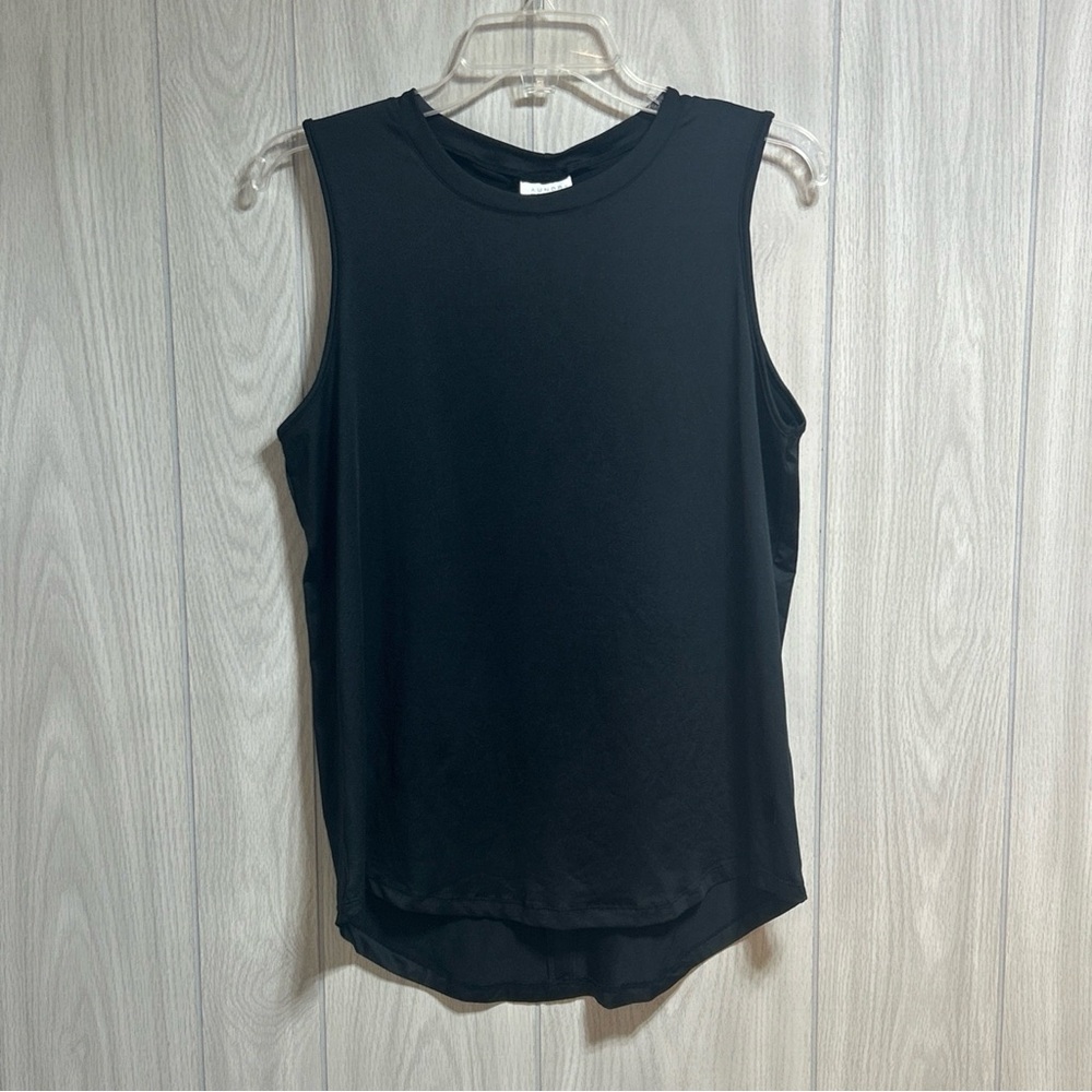 Laundry By Shelli Segal Black Sleeveless Top Size XL
